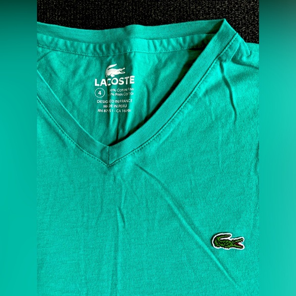 Lacoste V-neck: Men’s small - Picture 4 of 5